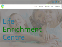 Tablet Screenshot of lifeenrichmentcentre.org